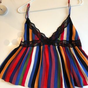 Multicolored Zara Ted collection spaghetti strap